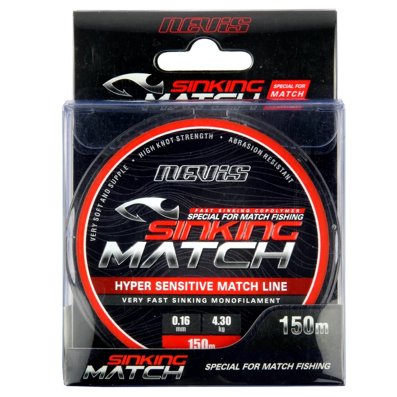 Nevis Sinking Match 150m 0.16mm - Többféle
