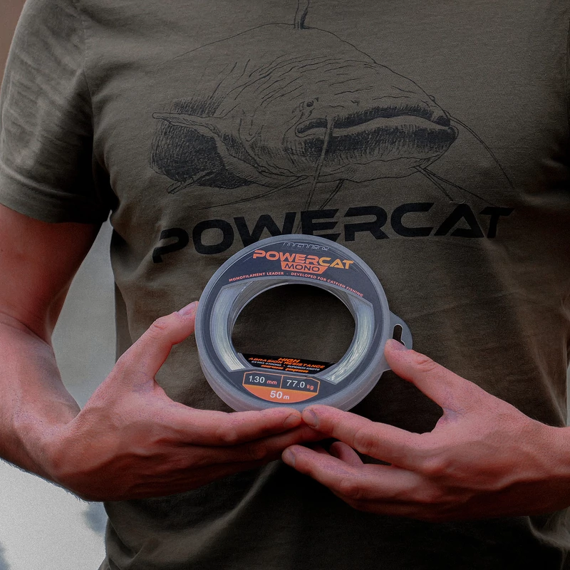 Powercat harcsázó előkezsinór mono 50m 1.2mm - Többféle