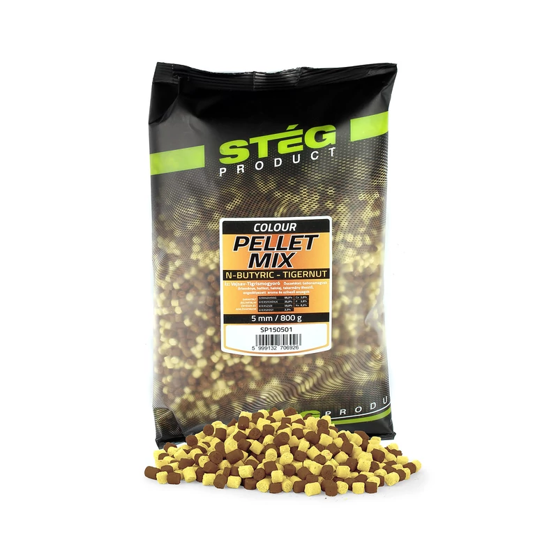 Stég Pellett Mix 800g 5mm Vajsav-Tigrismogyoró