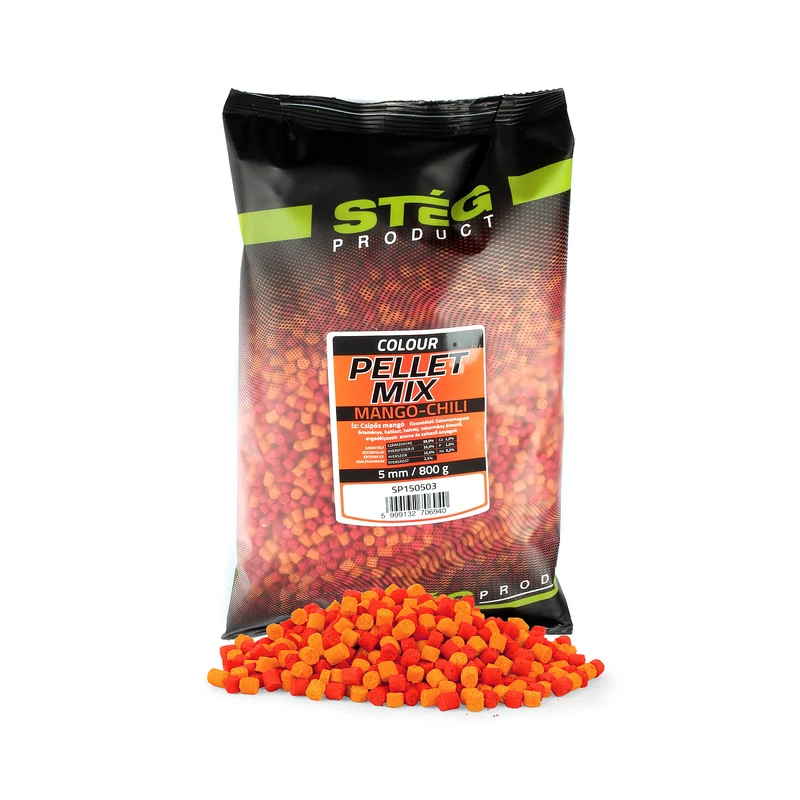 Stég Pellett Mix 800g 5mm Mango-Chili