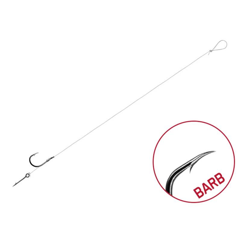 Kötött horog Delphin FLR Sting / 6db