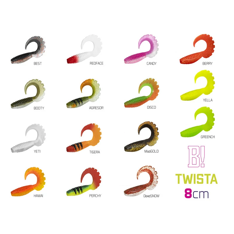 Gumihal Delphin TWISTA UVs / 5db