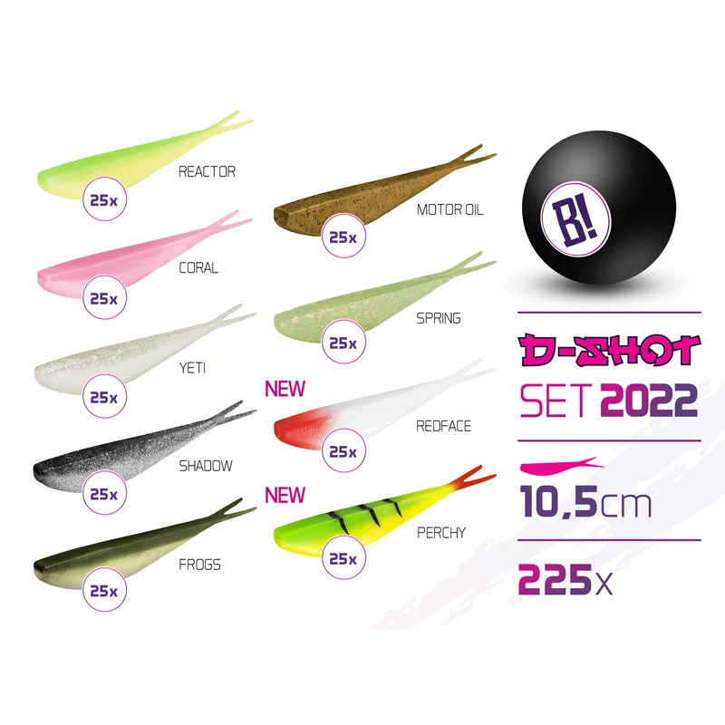 BOMB D-SHOT 2022 csali szett 10,5cm / 225db