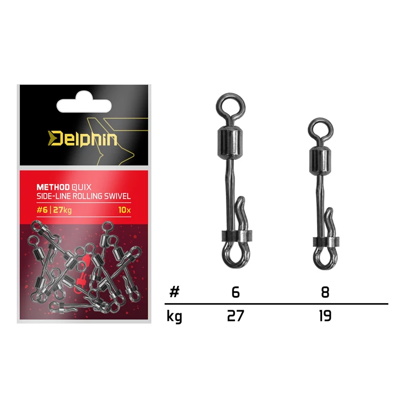 Delphin Method QuiX oldalvonalas forgókapocs / 10 db