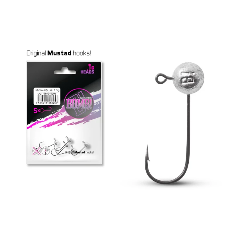 Micro jig fej Delphin BOMB! / 5db