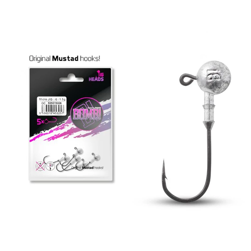 Jig fej Delphin BOMB! / 3db