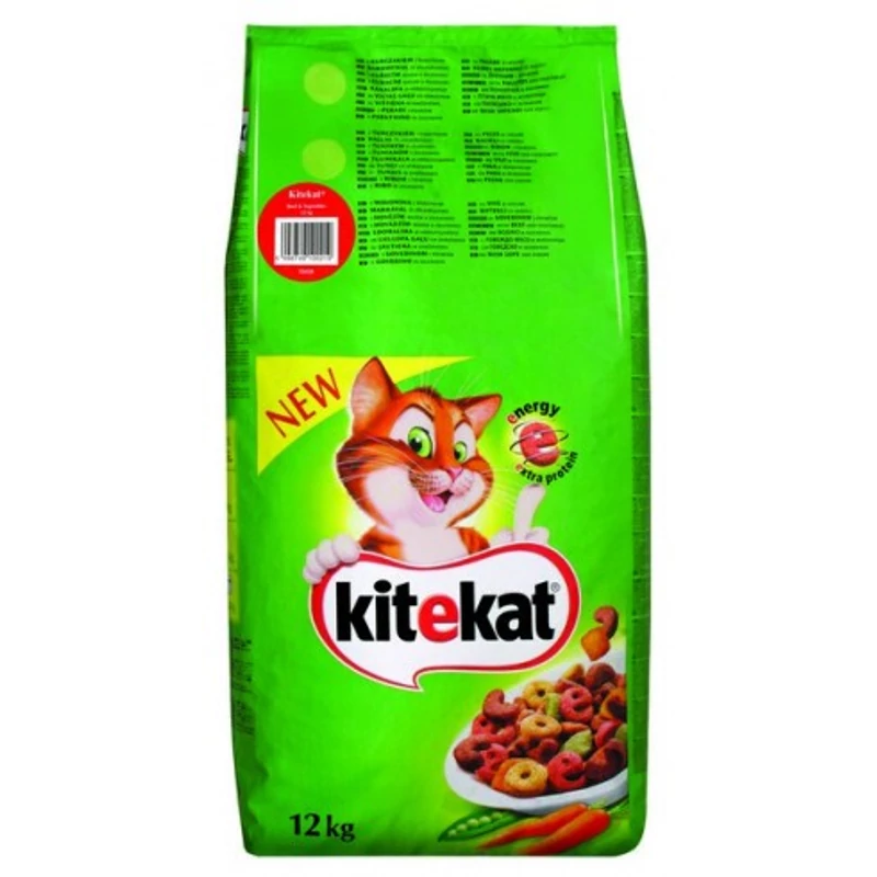 Unique: Kitekat Száraz Marha-Zöldség 12kg