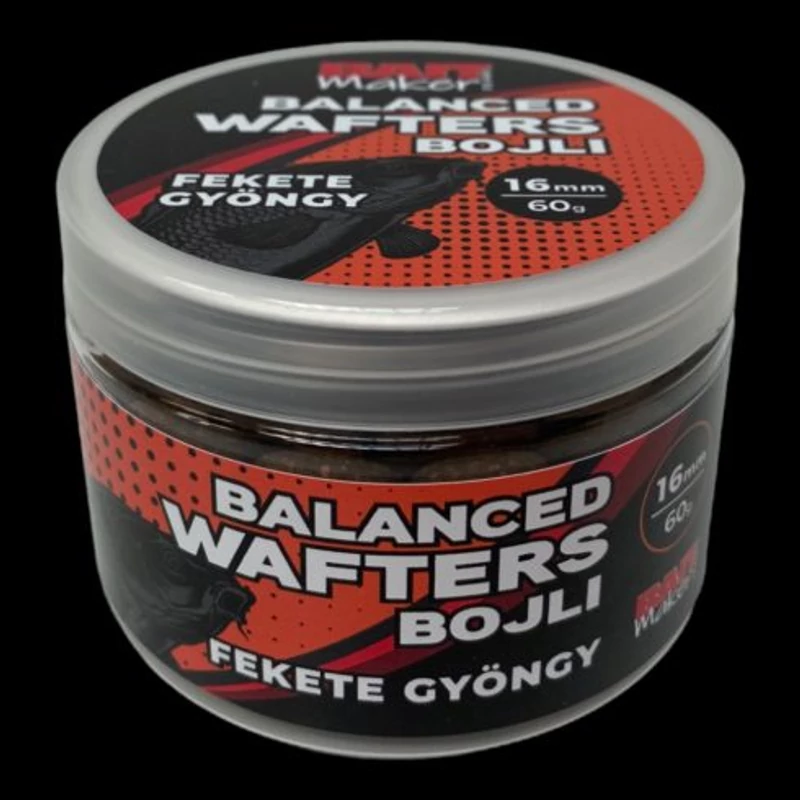 BAIT MAKER BALANCED WAFTER BOJLI FEKETE GYÖNGY MM