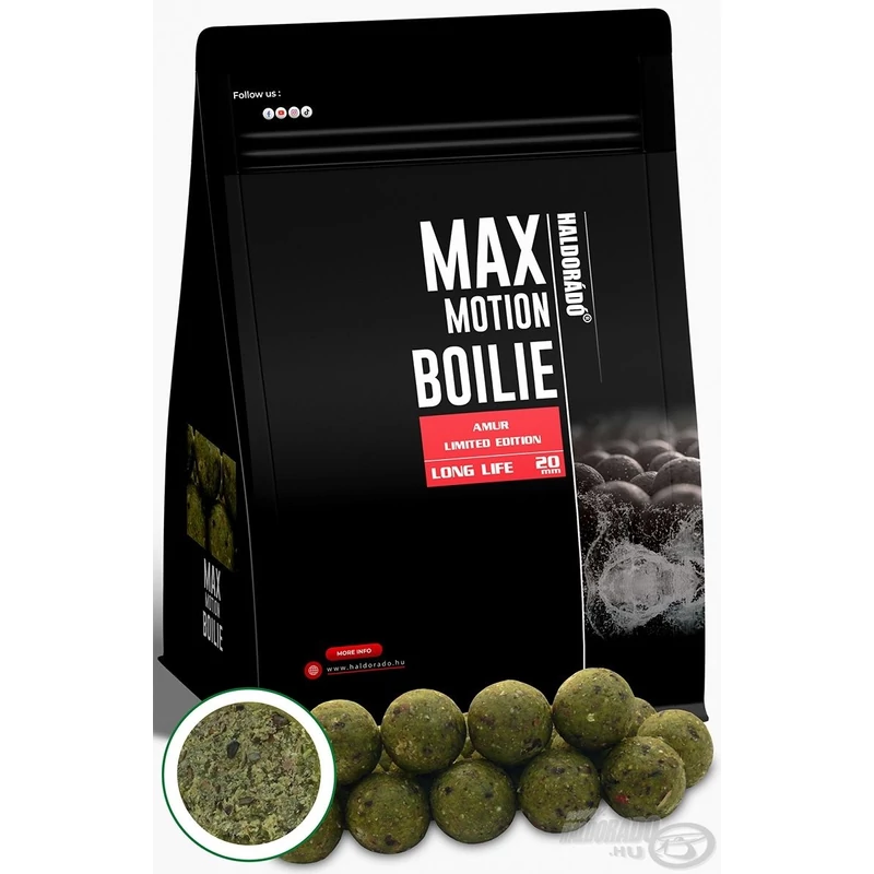 Haldorádó MAX MOTION Boilie Long Life 20 mm Limited Edition Amur