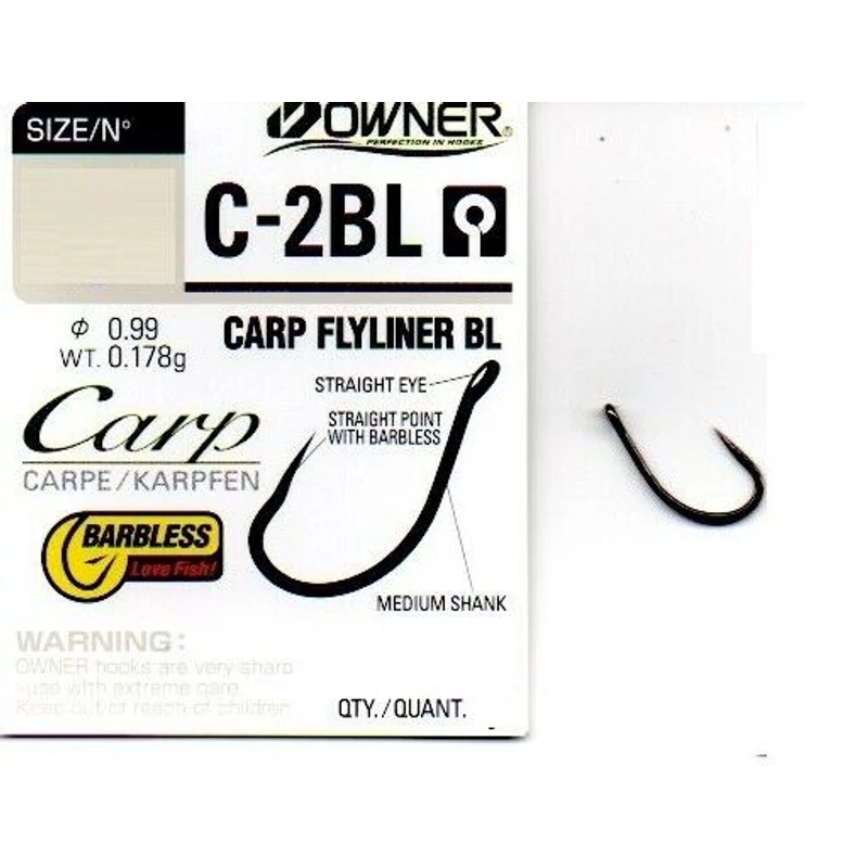 Unique: OWNER Carp C-2 Barbless - 2