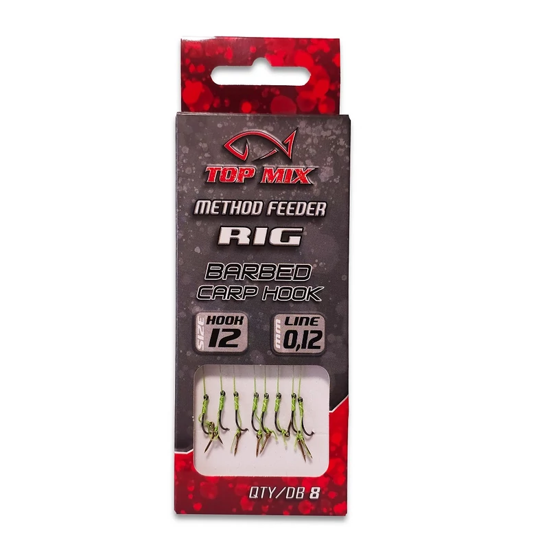 TOP MIX Method Feeder Rig (előkötött horog csalitüskével)