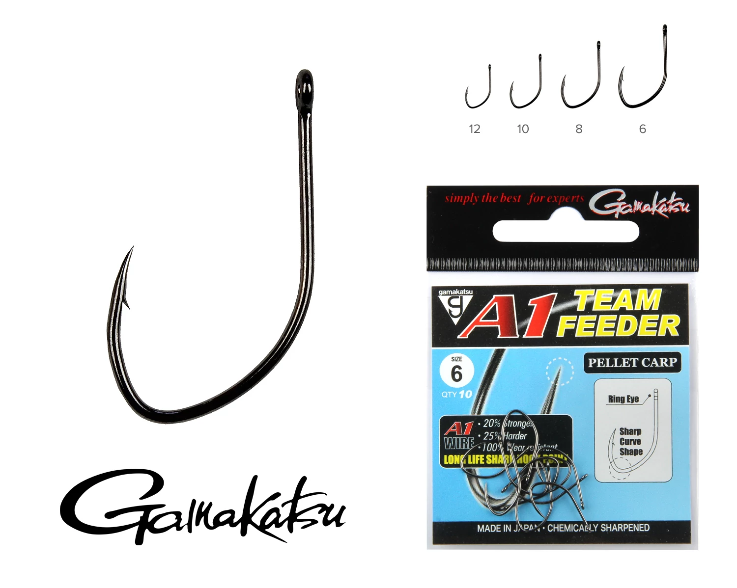 A1 Team Feeder Pellet Carp 8-as 10/cs - Többféle