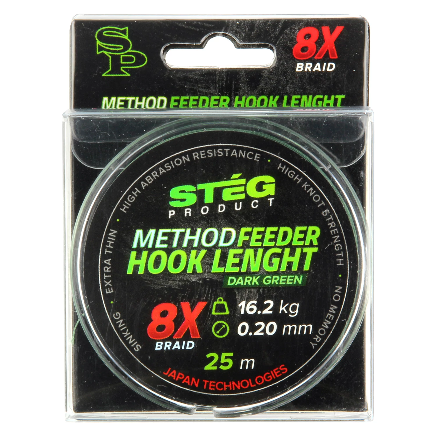 Stég Method Feeder előkezsinór 0.12mm 25m - Többféle