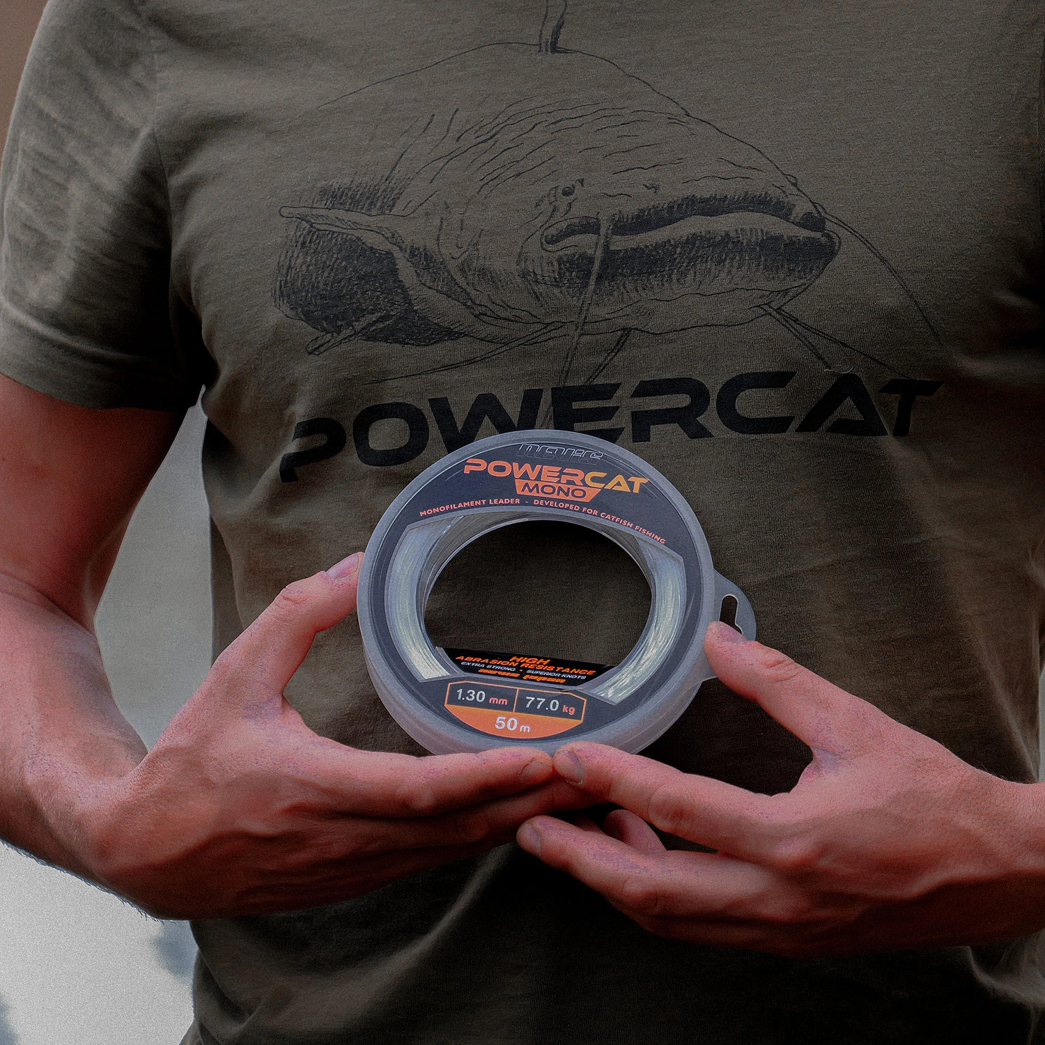 Powercat harcsázó előkezsinór mono 50m 1.2mm - Többféle