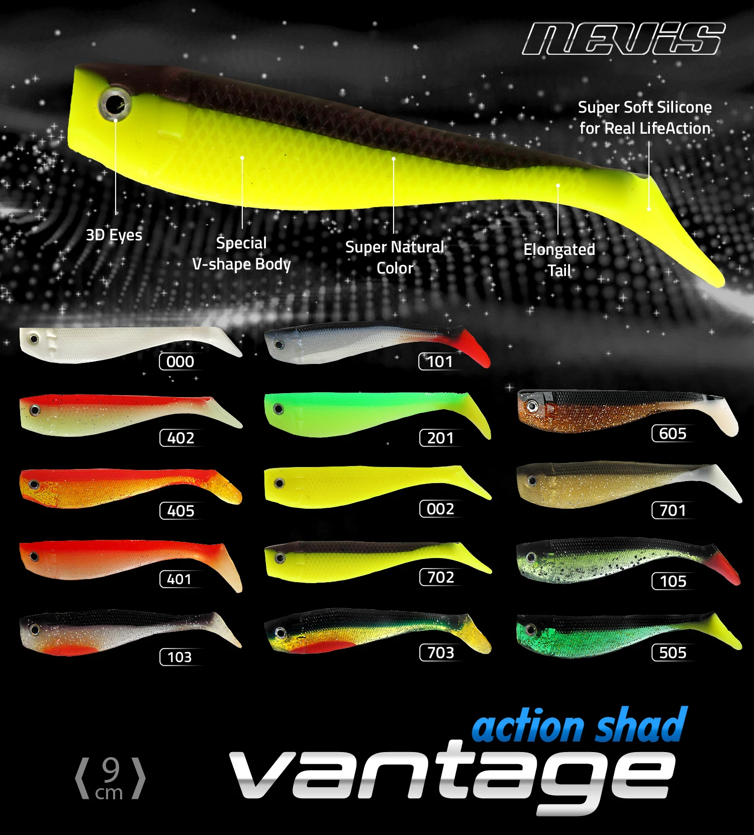 Action Shad Gumihal 9cm 4/cs - Többféle