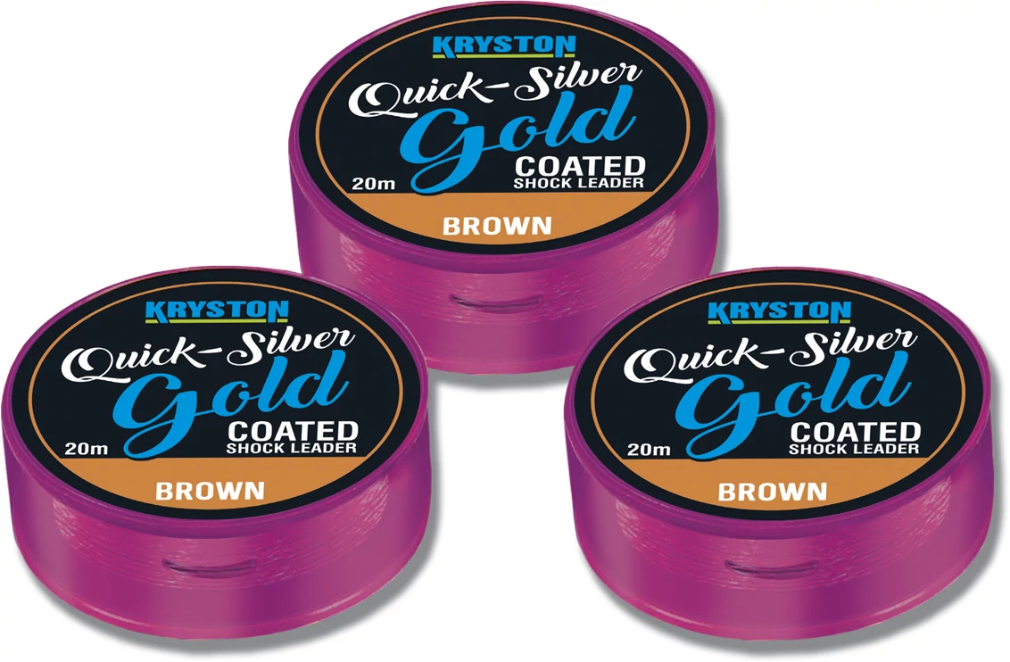 Quicksilver Gold Shock Leader 25lbs 20m Brown