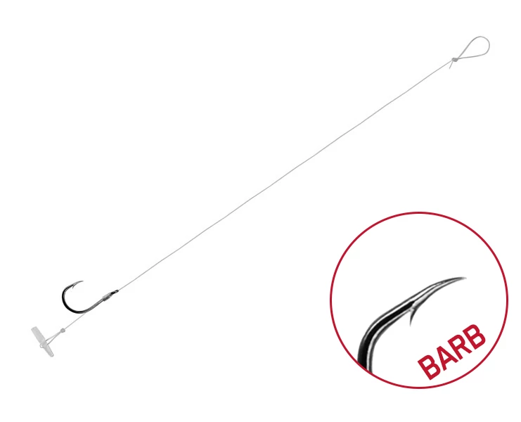 Kötött horog Delphin FLR Quickstop / 6db