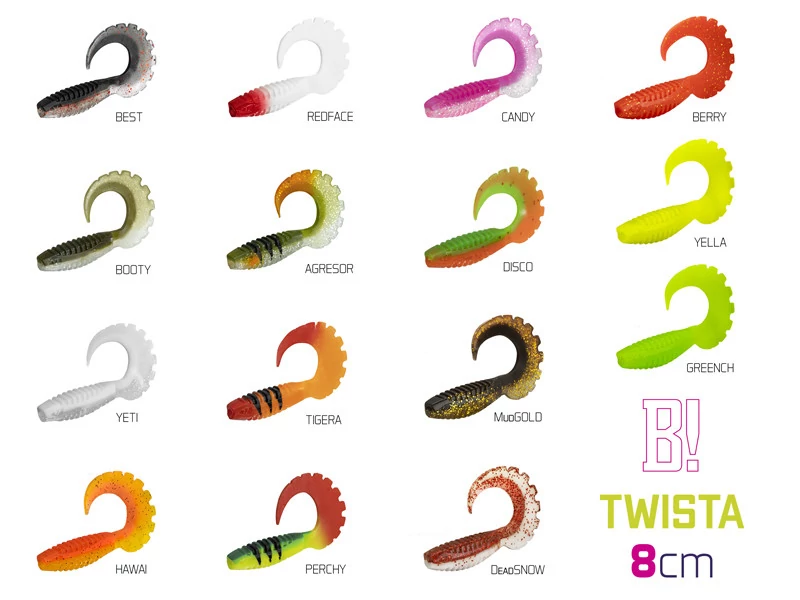 Gumihal Delphin TWISTA UVs / 5db