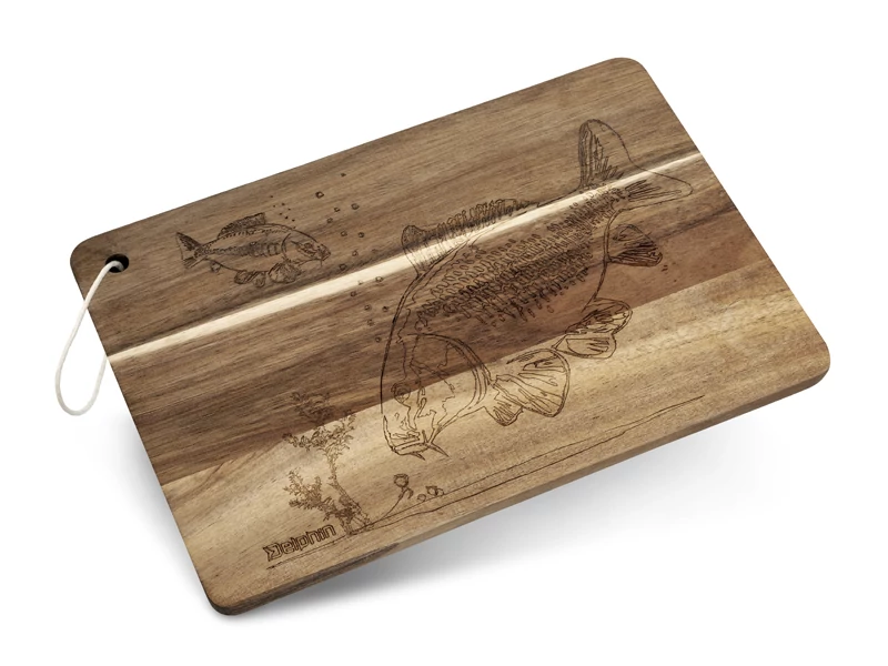 Delphin CarpBOARD Dekoratív konyhai vágódeszka