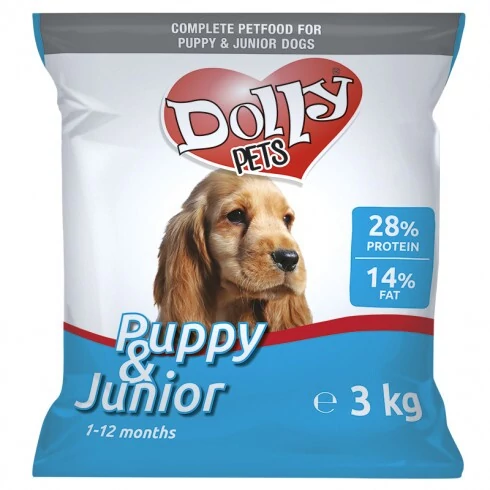Unique: Dolly Junior Száraz Kutyaeledel 3kg