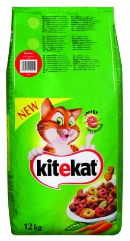 Unique: Kitekat Száraz Marha-Zöldség 12kg