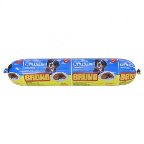 Unique: Bruno Májas Ízesítésű Kutya szalámi Csirkehússal 1kg