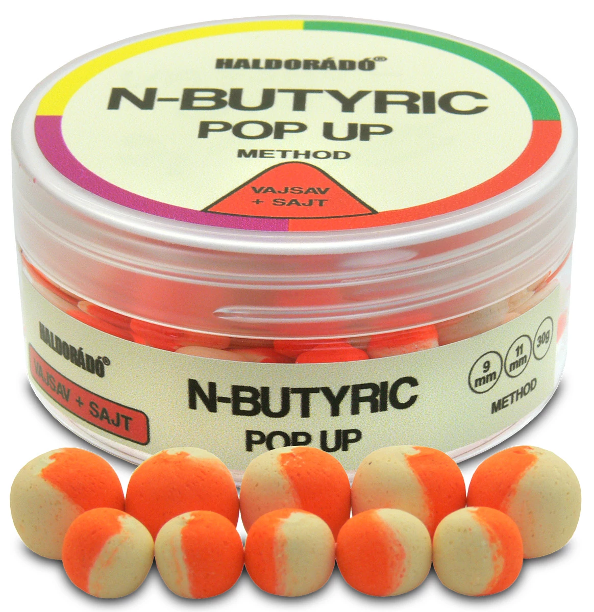 Haldorádó Pop Up Method 9, 11 mm Vajsav +