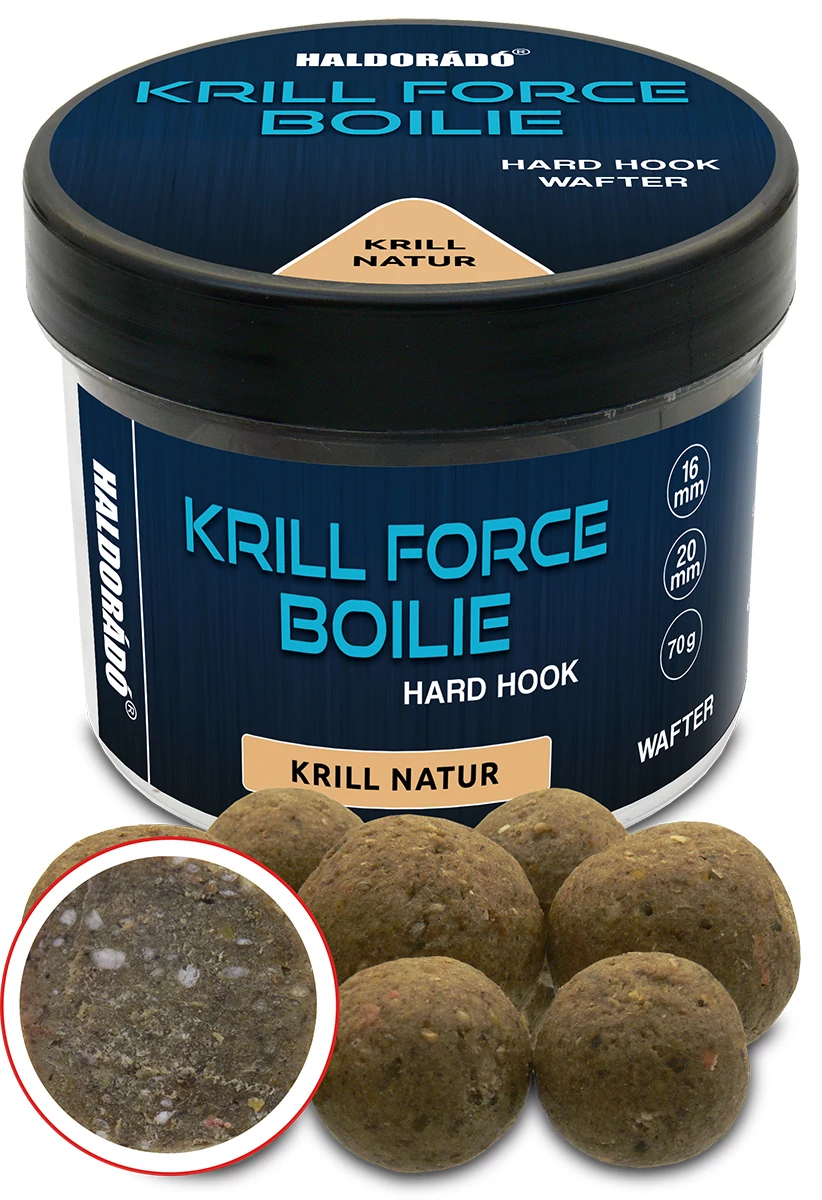 Haldorádó KRILL FORCE Boilie Hard Hook Wafter 16, 20 mm Krill