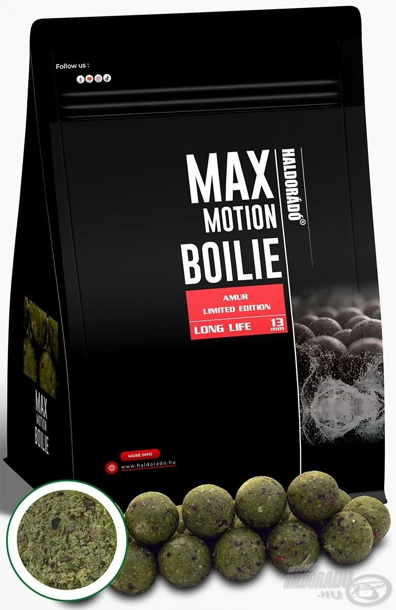 Haldorádó MAX MOTION Boilie Long Life 13 mm Limited Edition Amur
