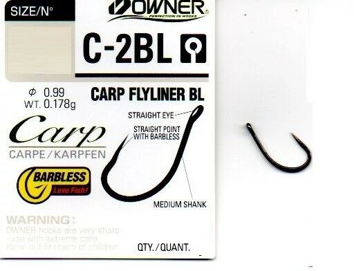 Unique: OWNER Carp C-2 Barbless - 2