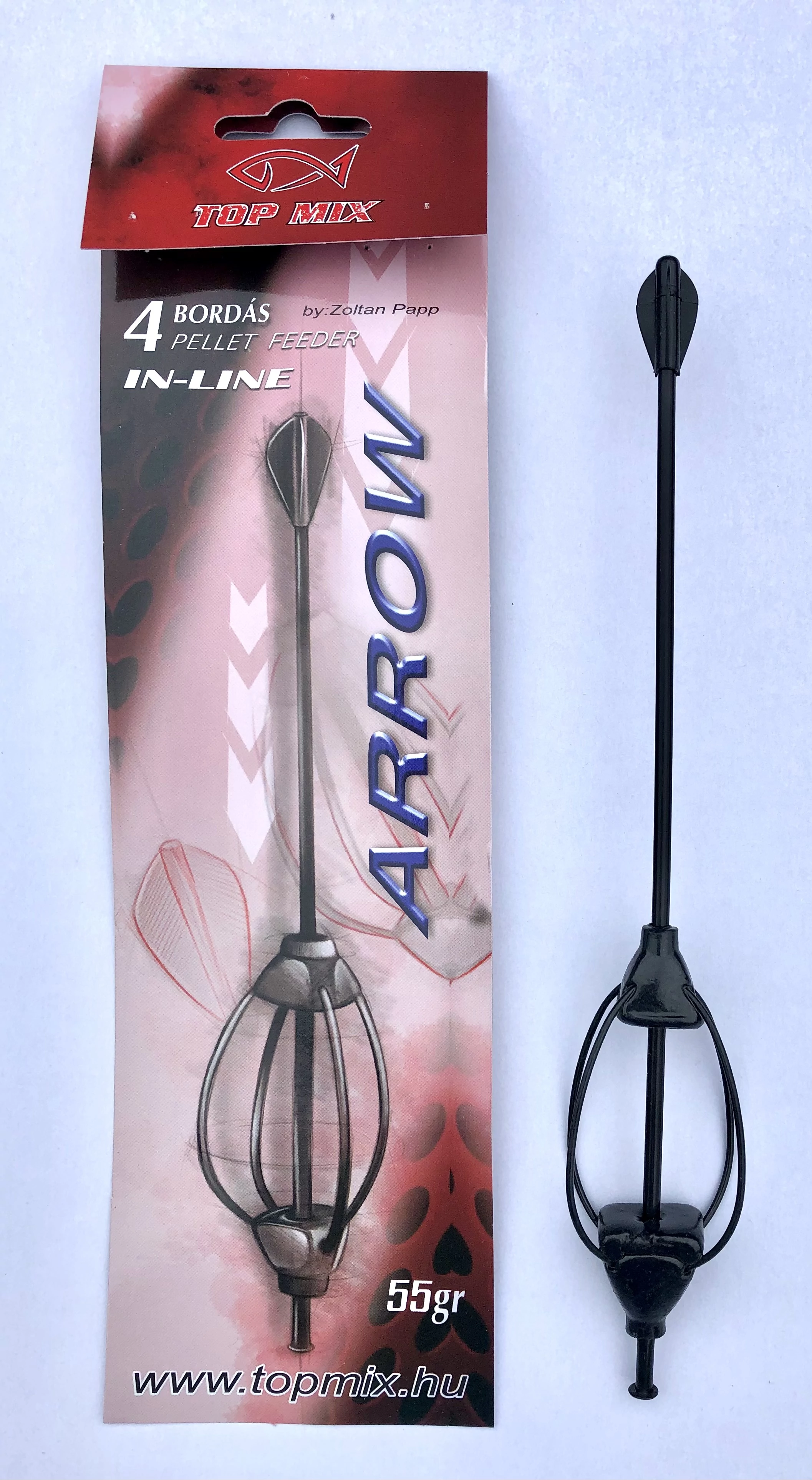TOP MIX Négybordás arrow method feeder kosár,