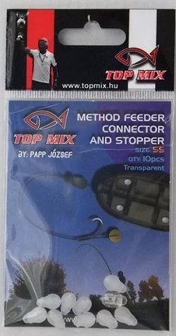 TOP MIX Method Feeder gyorskapocs, fluo clear
