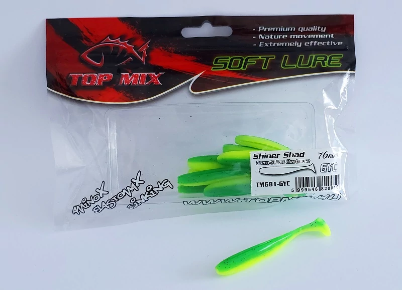 Top Mix Shiner Shad Chartreuse mm