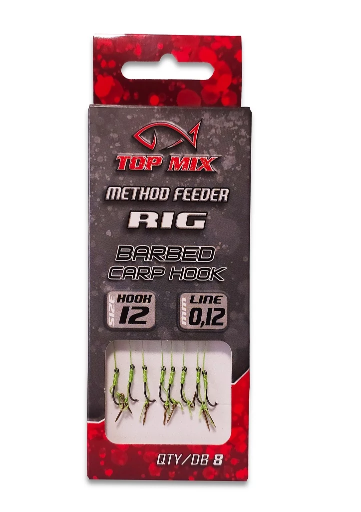 TOP MIX Method Feeder Rig (előkötött horog csalitüskével)