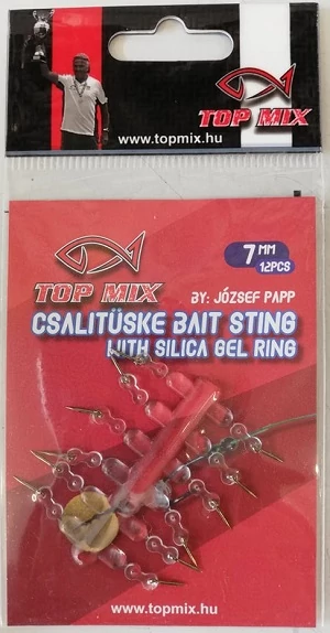TOP MIX Csalitüske szilikon hajszál előkén,