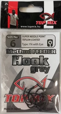 TOP MIX Method Feeder horog fekete